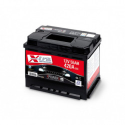 Batteria Auto - Accumulatore 12V 55 AH X-TRA pronta all'uso