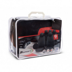 Set completo fodere universali EMBROIDERY nero e blu