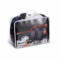 Set fodere universali "G9" elasticizzate nero/grigio