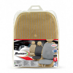 Schienale estivo in fibra di raffia "PAPER" Nero/Beige