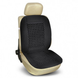 Schienale massagiante in raffia e legno "CALIFORNIA" nero