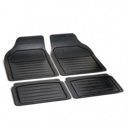Set 4 pz tappeti universali in gomma sagomabile "PERFECT " linea color nero