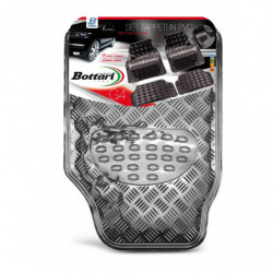 Set 4 pz tappetini auto universali laminati color canna di fucile