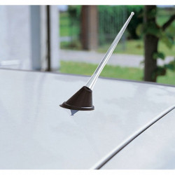 Antenna radio per auto in alluminio 16 cm nero universale