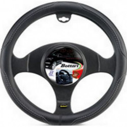 Coprivolante "ROAD" nero/grigio simil pelle 39/41cm