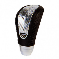 Pomello cambio con inserto argento