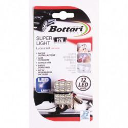 Luce a 12 led bianchi SUPER LIGHT