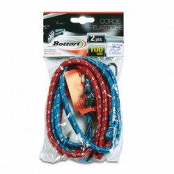 Corde elastiche con gancio 2 PZ CM 100