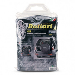 Telo Copriruota di scorta elasticizzato per fuoristrada 70 X 23 cm Nero