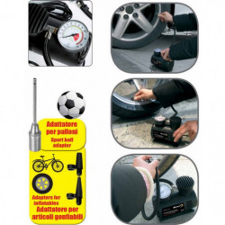 Compressore portatile da auto con manometro STRONG 17 ATM.