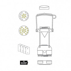 Lanterna a Led CAMPING 17 LED per Auto
