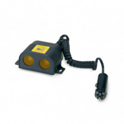 Doppia presa multiuso accendisigari "TWO SOCKETS" 12V/24V