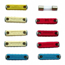 Fusibili cilindrici assortiti cartella da 10 pz