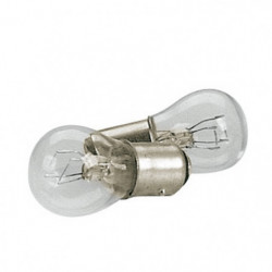 Coppia Lampade auto a 2 luci per segnalatori freccie 12V BAY15D 5/21W