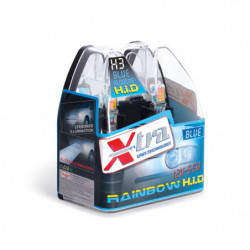 Set 2 pz lampade xenon rainbow blu 12V H3 55 W X-TRA