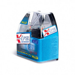 Set 2 pz lampade xenon rainbow blu 12V H3 55 W X-TRA