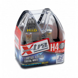 Set 2 pz lampade xenon rainbow blu 12V H4 60/55 W X-TRA