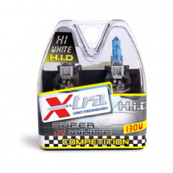 Set 2 pz lampade super white 12V H1 130 W X-TRA