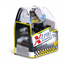 Set 2 pz lampade super white 12V H1 130 W X-TRA
