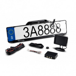 Portatarga con retrocamera 170° Universale per auto e camion