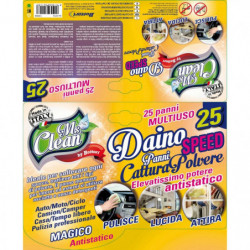 Panni cattura polvere "DAINO SPEED" 25 pezzi