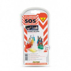 Fusibili bilama "EASY SAFE" set 10 pz. + tester per impianti a 6/12/24V