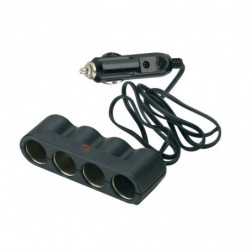 Presa accendisigari 12/24 V quadrupla per auto