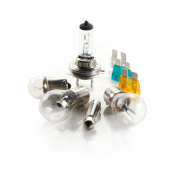 Kit lampade alogene H4+50% di luminosità
