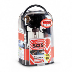 Kit lampade alogene H4+50% di luminosità