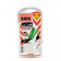 Cavo antifurto con guaina e lucchetto con chiavi