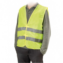 Gilet alta visibilità omologato per auto colore giallo