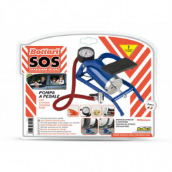 Pompa gonfiaggio Universale a pedale con manometro singolo cilindro