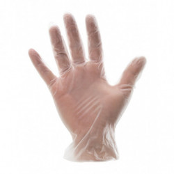 Guanti usa e getta monouso in vinile trasparenti 15 pezzi