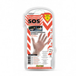 Guanti usa e getta monouso in vinile trasparenti 15 pezzi