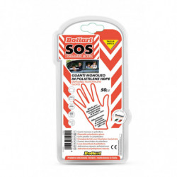 Guanti usa e getta universali 50 pezzi monouso HDPE