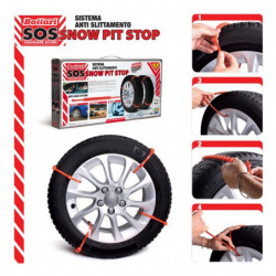 Fasce antiscivolamento da neve per auto SNOW PIT STOP 8 pezzi