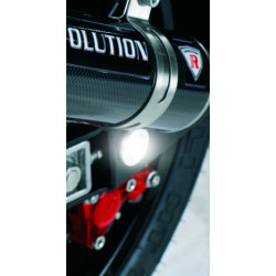 Luci LED Stroboscopiche "SPYCO" per moto 2 pezzi BIANCO