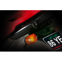 Luci targa per moto a LED regolabili "ATTACK" Verde 2 Pezzi