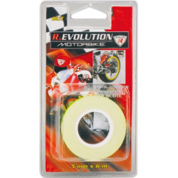 Striscie Adesive Luminose per ruote moto "OUT FLUò" Rosso Fluo