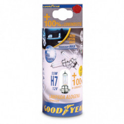 Lampade Alogene "Crystal White" H7 12V 55W + 100% Luminosità