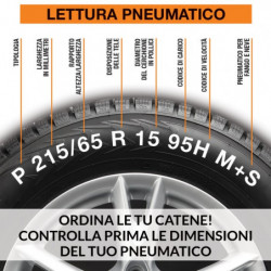 Catene da neve Goodyear premium 7 mm "G7" a maglia ritorta mis. 65 - Coppia